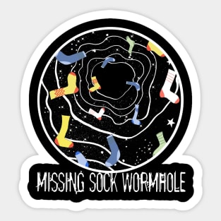 The Missing Sock Wormhole Sticker